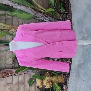 Farm Rio Women’s Oversized Blazer in Pink extra small new with tags